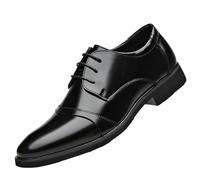 Men’s Fashion Lace Up Pointed Toe Italian Leather Low Top Formal Business Shoes for Uniform(42 EU)