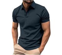 Men’s Golf Polo Shirt Collared Henley Short Sleeve Casual Business Tee