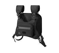 Men’s Sports Chest Pack - Front Utility Vest Bag with Headphone Port, Compact Breathable Design for Carrying Phones, Wallet, Keys, and Accessories, Perfect for Running, Hiking, Gym Workouts, Outdoor