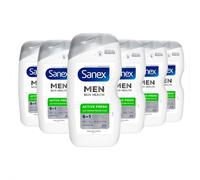 Men Skin Health Active Fresh Lot De 6 Gels Douche Pour Homme Contrôle Les Odeurs Corporelles 24 Heures Hydrate En Profondeur Avantages 6 En 1 Testé Dermatologiquement 0% Sulfates