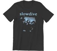 Men Slowdive T Shirt Tour 90s Cotton Clothes Novelty Short Sleeve Crewneck Tees Summer T-Shirts Size M