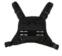 Men Sports Chest Bag, Front Vest Training Bag, 30/40/0.5cm Adjustable Outdoor Sports Accessories, Multi-Functional Running Pack for Mobile Phones and Headphones