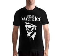 Men Ste-Vie Won-Der Round Neck Pure Cotton Short Sleeve Comfortable Adult T-Shirt Top Manches Courtes(Large)
