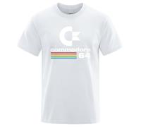 Men T-shi2025 Summer Commodore 64 Print T Shirt C64 SID Amiga Retro Cool Design Street Short Sleeve Top Tee