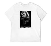 Men T Shirt Charles Manson Helter Skelter Serial Killer Memorial Fashion D for Loose Tee Shirt Men T-Shirt WhiteXXL