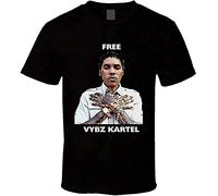 Men t Shirt Fashion Bandit Free Vybz Kartel Gaza Rap Hip Hop ER Jamaica Reggae t-Shirt Novelty Tshirt