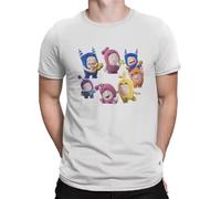 Men T-Shirt Friendes Vintage Cotton Tees Short Sleeve Oddbods Amusing Reasonless Seven Different Lovable Characters T Shirts (1) Grey 3XL