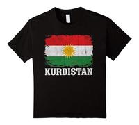 Men T Shirt Kurdistan Kurdish Flag Vintage Distressed Aged Look Funny t-Shirt Novelty Tshirt Size S