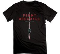 Men T Shirt Penny Dreadful Season 2 Posters Crew-Neck Black Funny t-Shirt Novelty Tshirt Women Color Manches Courtes(Medium)