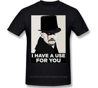 Men Taboo British TV Series Mystery Drama T-Shirt James Delaney I Have A Use for You Tshirt Pure Cotton Tees Harajuku Shirt Black Manches Courtes(Large)