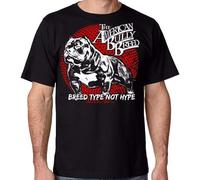 Men Tee Shirt Breed Pit Bull American Bully Men's Graphic T Shirt Black XL