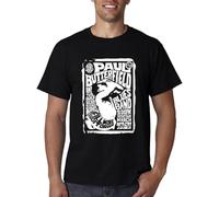 Men The Paul Butterfield Blues Band Poster T-Shirts Black Summer Fashion Style Women t Shirt Manches Courtes(Large)
