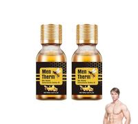Men Therm Bee Venom, Mentherm Bee Venom Gynecomastia Heating Oil, Men Therm Bee Venom Oil, Skin Tightening Oil, Can Help Strengthen The Chest Muscles, Bee Venom Body Oil for Men (2)