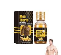 Men Therm Bee Venom, Mentherm Bee Venom Gynecomastia Heating Oil, Men Therm Bee Venom Oil, Skin Tightening Oil, Can Help Strengthen The Chest Muscles, Bee Venom Body Oil for Men (1)