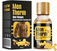 Men Therm BeeVenom - Huile chauffante Mentherm BeeVenom Gynécomastie pour hommes, huile de venin d'abeille pour homme, peut aider à renforcer les muscles de la poitrine (1 pièce)