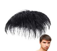 Men Toupee Hair - Cheveux courts à l'aspect naturel | Système de remplacement des cheveux pour couvrir les pertes de cheveux blancs, avec extensions, mèches de perruque prothétiques légères pour les
