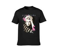 Men Tshirt Kim Wilde 80s Retro Faded Vintage 1980s Pop of America T Shirt Printed T-Shirt Tees Top Black