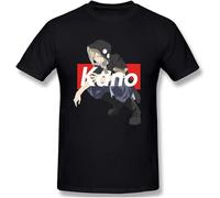 Men Tshirt MekakuCity Actors Kagerou Project Shintaro Momo Kano Shuuya Kano Ofertas Harajuku Short Sleeve Black Manches Courtes(Large)