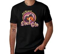 Men Tshirt Short Sleeve Just Let Your Soul GLO Shirt Hoodie Longsleeve Tee Cool Women t-Shirt Black M