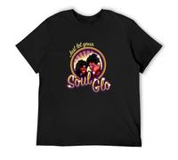 Men Tshirt Short Sleeve Just Let Your Soul Glo Shirt Shirt, Tee Longsleeve Tee Cool Men T Shirt XXL Black