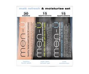 men-ü MATT REFRESH and MOISTURISE SET 3x15ml