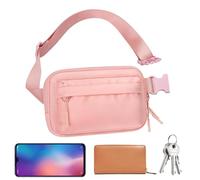 Men Waist Bag, Multifunctional Waist Pouch, Running Fanny Pack, Workout Waist Pack, Running Belt Zipper Pockets, Easy to Use, Portable for Workout, Running Gear Accessories