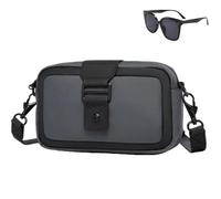 Men Waterproof Oxford Small Crossbody Bag,Large Capacity Sport Casual Shoulder Bags,Versatile Fashion Travel Sling Pack