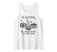 Men Women in November We Wear White Lung Cancer Awareness Débardeur