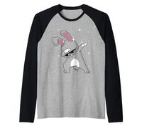 Men Women Kids Cool Rabbit Dabbing Animals Wildlife Parties Manche Raglan