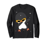 Men Women Kids Cute Penguin Dabbing Animals Wildlife Parties Manche Longue