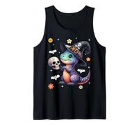 Men Women Kids Dinosaur Spooky Halloween Trendy Groovy Retro Débardeur