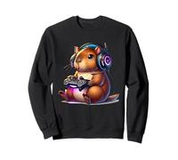 Men Women Kids Funny Capybara Video Games Controller Gaming Sweatshirt