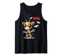 Men Women Kids Funny Giraffe Boo Spooky Halloween Trendy Débardeur