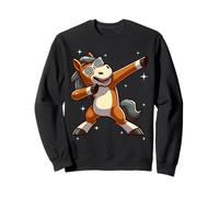 Men Women Kids Funny Horse Dabbing Animals Wildlife Parties Sweatshirt