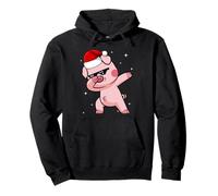 Men Women Kids Funny Pig Dabbing Animals Wildlife Christmas Sweat à Capuche