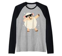 Men Women Kids Funny Sheep Dabbing Animals Wildlife Parties Manche Raglan