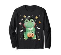Men Women Kids Groovy Dinosaur Spooky Halloween Cute Vampire Manche Longue