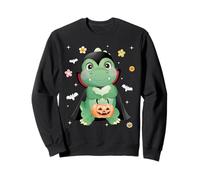 Men Women Kids Groovy Dinosaur Spooky Halloween Cute Vampire Sweatshirt