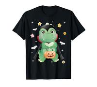 Men Women Kids Groovy Dinosaur Spooky Halloween Cute Vampire T-Shirt