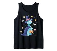 Men Women Kids Trendy Groovy Retro Dinosaur Spooky Halloween Débardeur