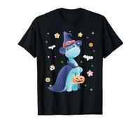 Men Women Kids Trendy Groovy Retro Dinosaur Spooky Halloween T-Shirt