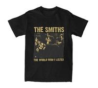 Men-Women-s-The-Smiths-World-Won-t-Listen-T-Shirts-Rock-Roll-Cotton-Tops-Novelty