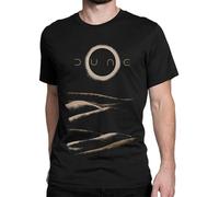 Men Women's T-Shirt Dunes of Arrakis Vintage Pure Cotton Tees Short Sleeve Sandworm Science Fiction T Shirts O Neck Clothing Black