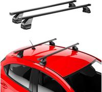 Menabo Barres de toit de base pour Fiat Panda 2015-2025 ABE acier noir 2pcs