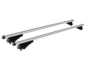 MENABO Barres de toit en aluminium Tiger XL compatibles avec Mercedes GLC (X253) à partir de 2015 avec rails de toit posés