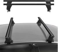 Menabo Barres de toit Grundtäger pour BMW X5 G05 2019-2025 ABE aluminium noir 2pcs