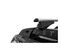 MENABO Barres de Toit Porte-Bagages pour Dacia Duster (2013 à 2017), avec Inscription Duster sur la Base - Homologuées TUV-GS - Kit de Montage Compris - en Aluminium - Fabriquées en Italie