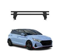 Menabo Barres de toit pour Hyundai i20 / i20 N 2020-2026 Noir Alu ABE 2x