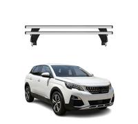 Menabo Barres de Toit Transversales Compatible avec Peugeot 3008 2016-2020 Gris 2X
