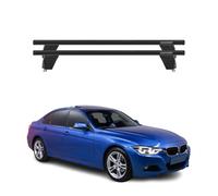 Menabo Barres de toit transversales pour BMW Série 3 F30 2012-2019 Alu Noir